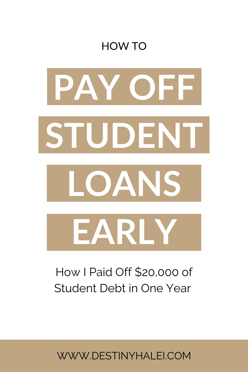 pay off student loans early
