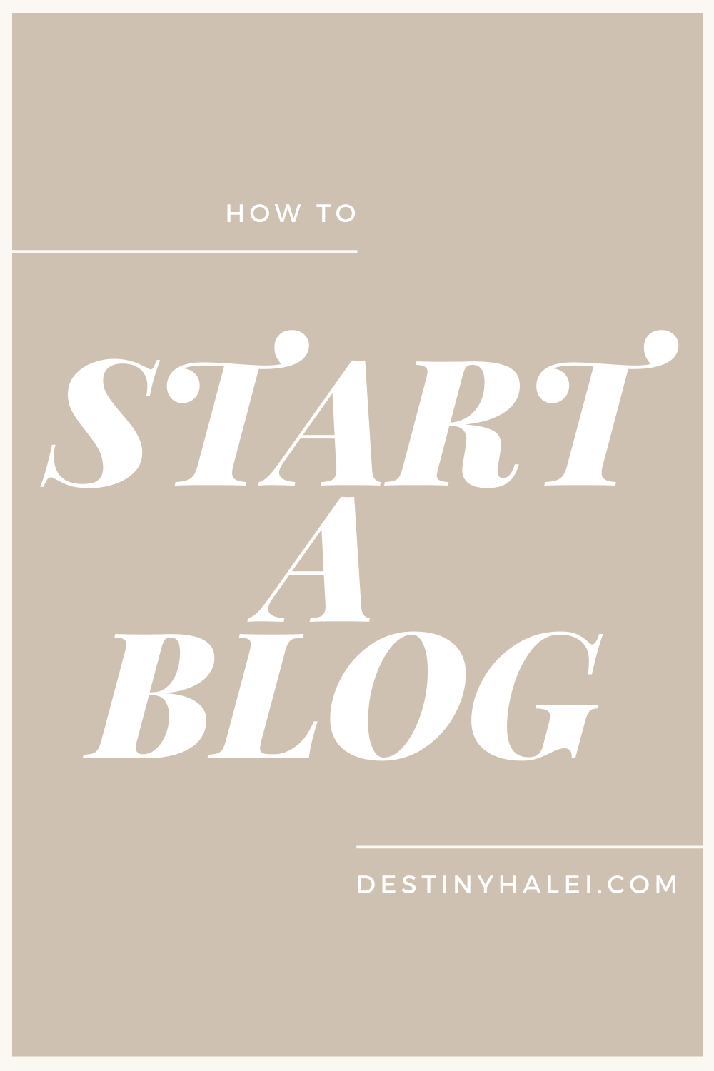 how to create a blog