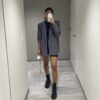 Pairing an Oversized Blazer with Biker Shorts