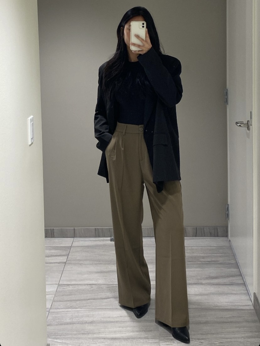 wide leg trousers for work