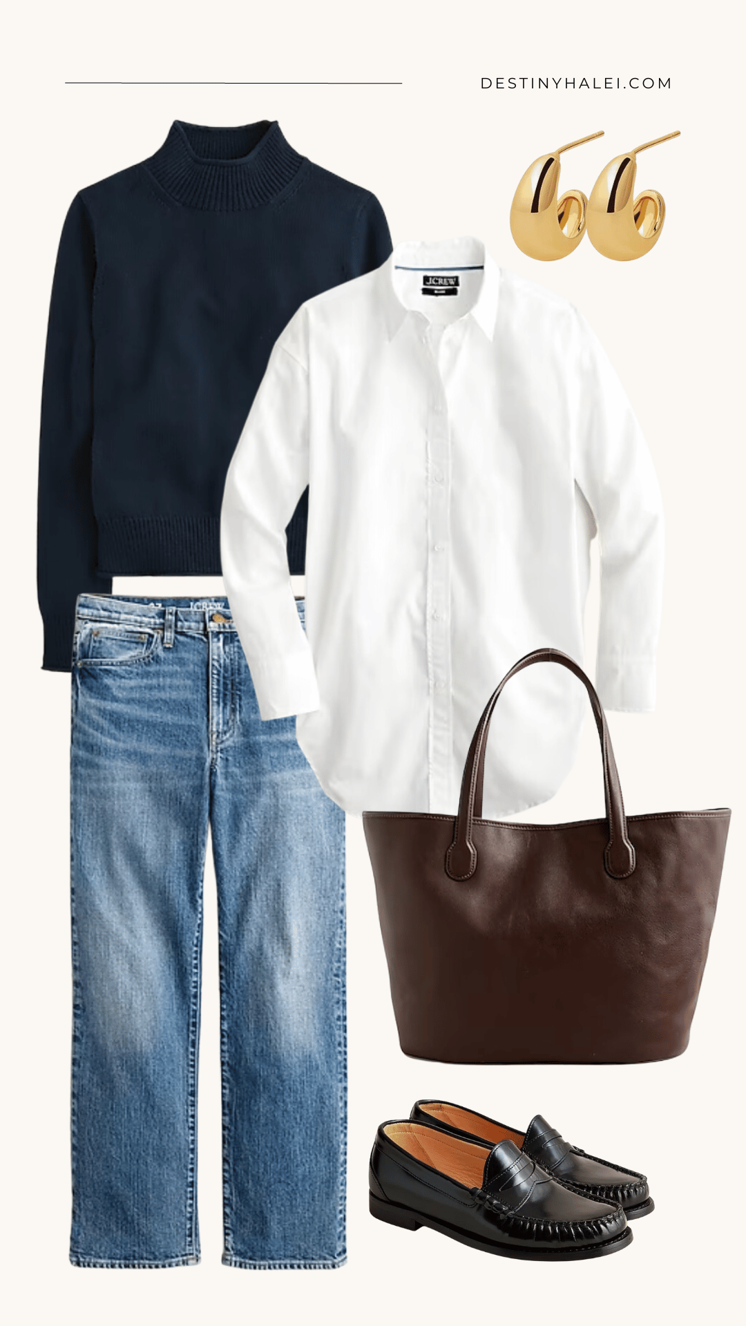 how to dress up blue jeans for work woman