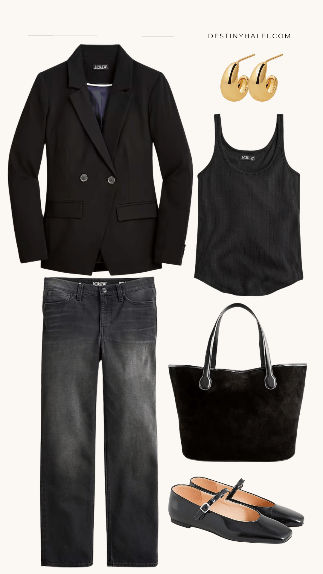 how to dress up black jeans for work female