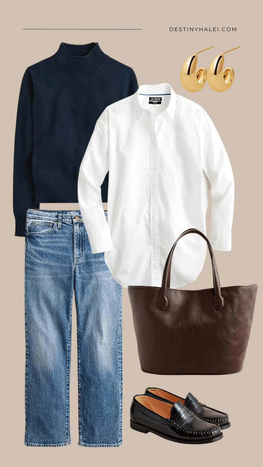 casual work outfits with jeans