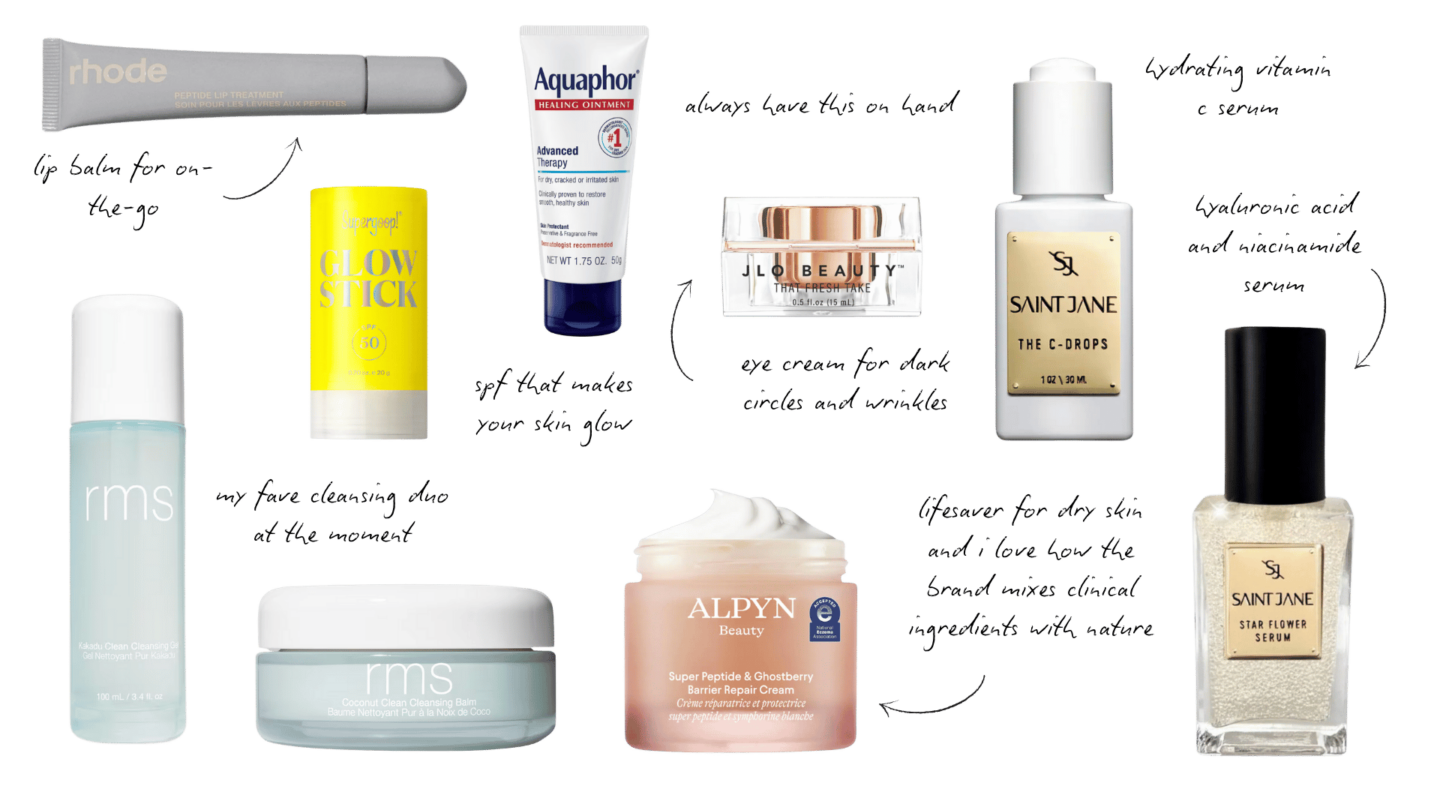 staycation packing list skincare